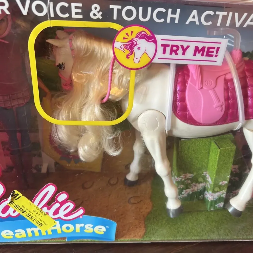 Mattel BARBIE Dream Horse VOICE ACTIVATED Blonde Barbie Doll Set NIB NEW Blonde